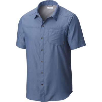 Camisa Columbia Pilsner Peak II Manga Corta Hombre - Azules - Chile TWX752481